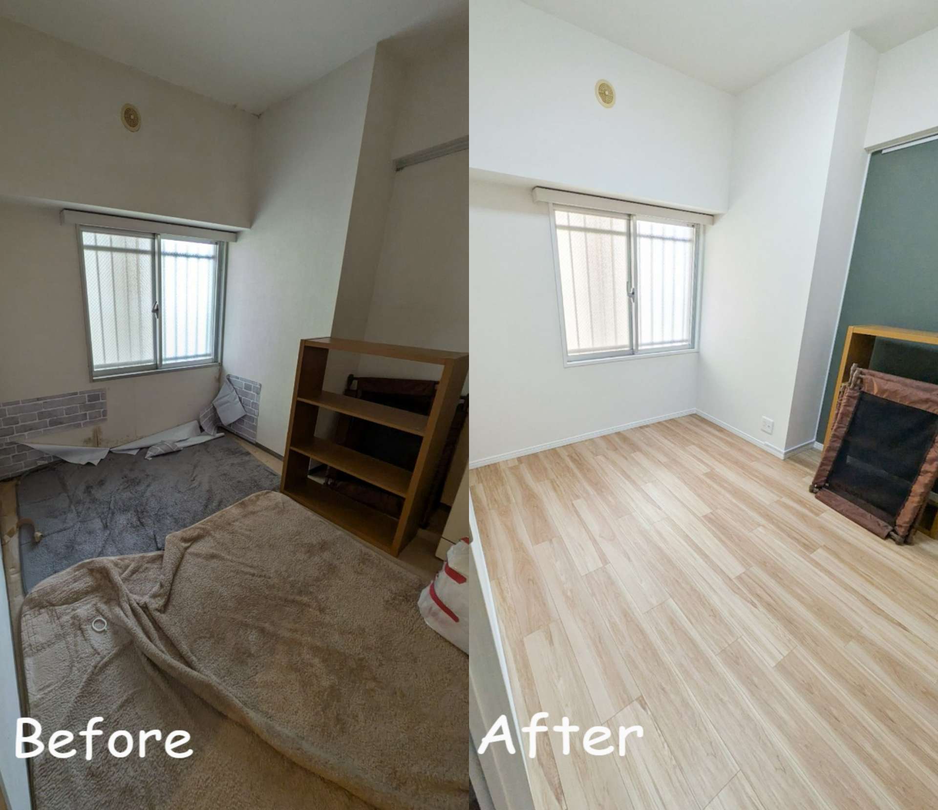 マンションリフォーム　2つの洋室　習志野市