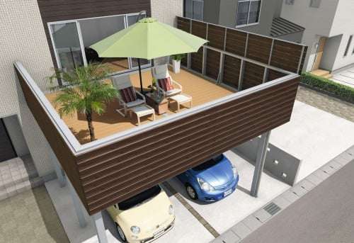 カーポートバルコニーリフォーム　習志野市　